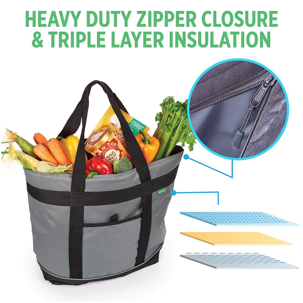 Insulated Tote Bag For Food Front