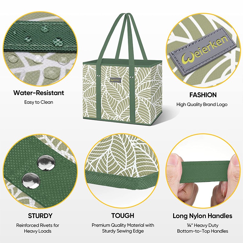 large reusable shopping bags details