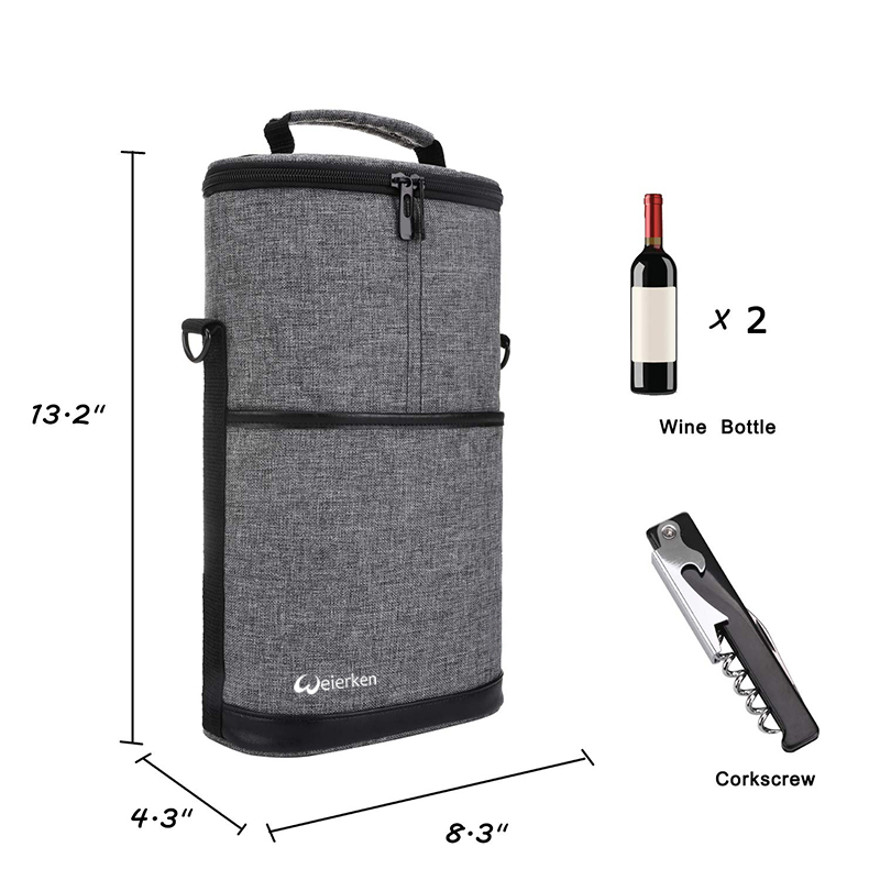 personalised wine cooler bag