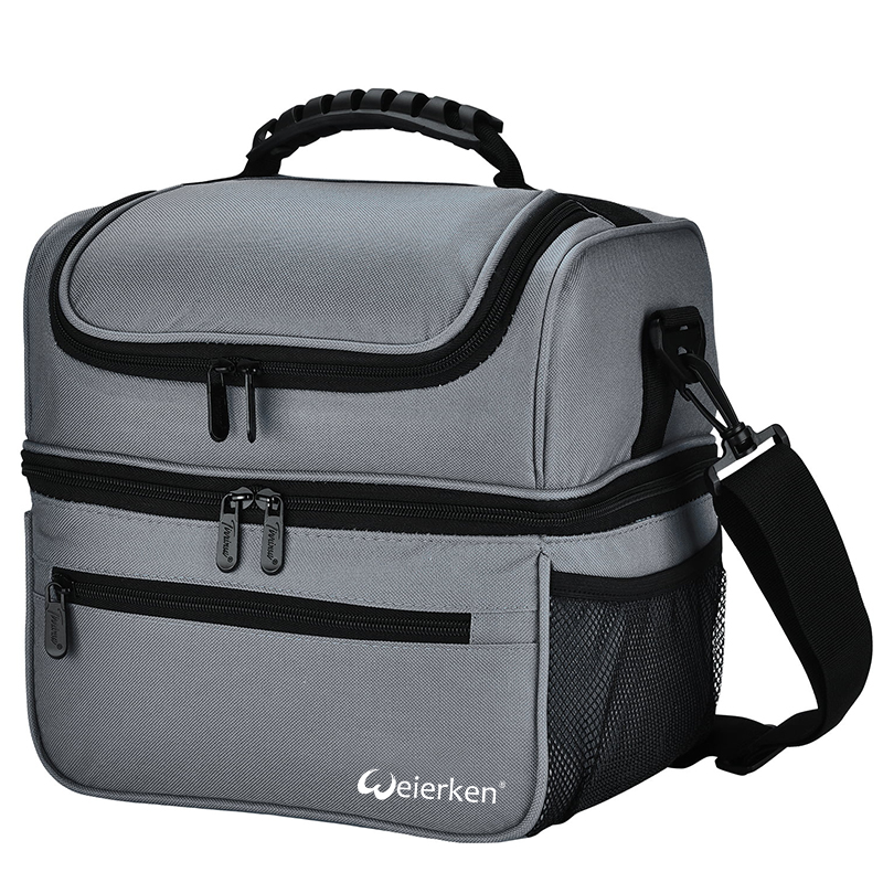 Insulated Dual Compartment Lunch Bags