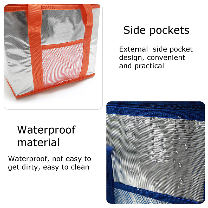 Insulated Food Delivery Bag Pocket