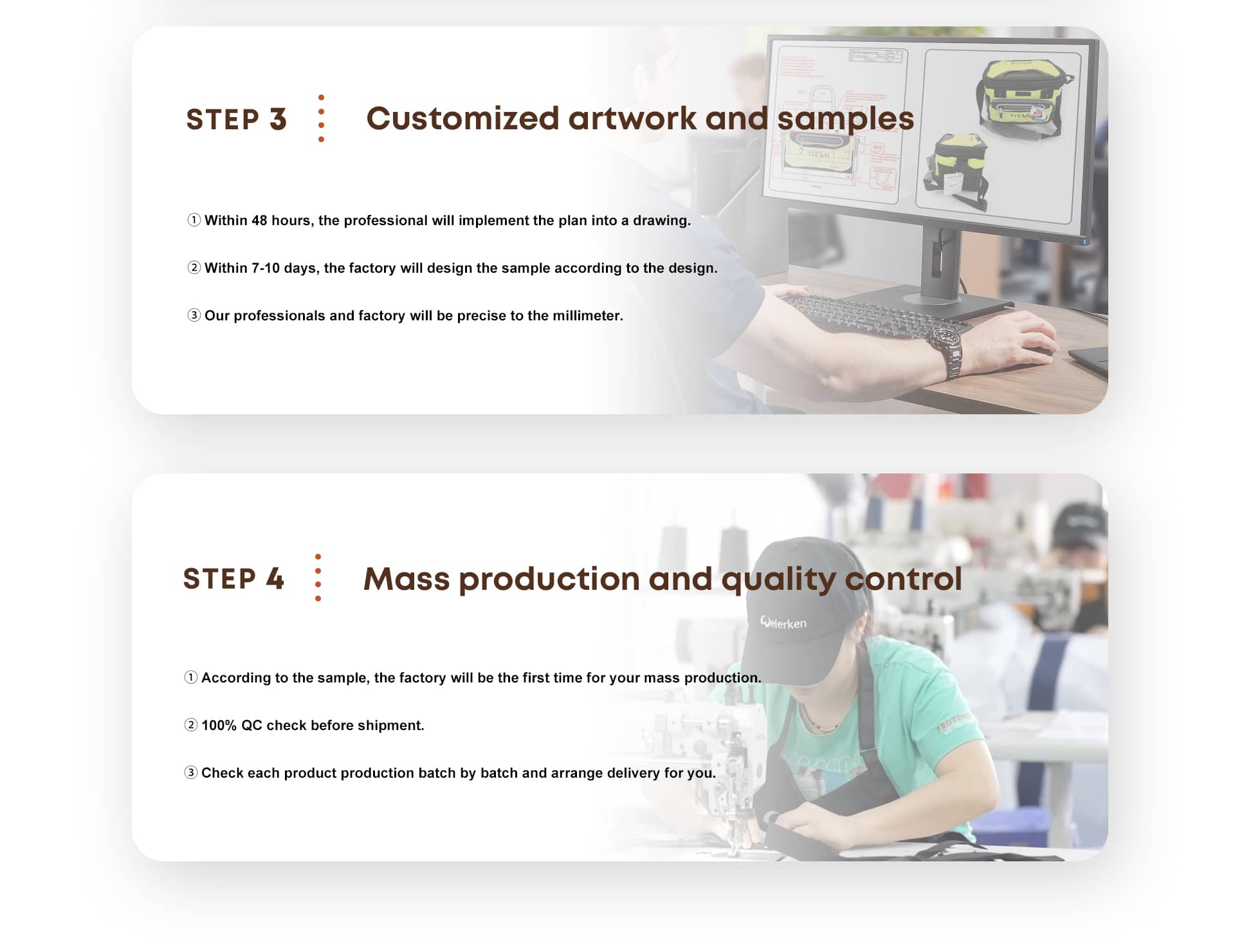Custom design product process
